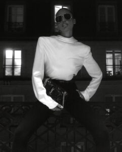 Jasmine Tookes Instagram - In black & white @ysl @anthonyvaccarello Park Hyatt Paris-Vendome