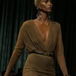 Jasmine Tookes Instagram - The colors, textures & accessories are perfection @ysl @anthonyvaccarello 🤎 (IG took down my last post, let’s try this again with an edit😏)