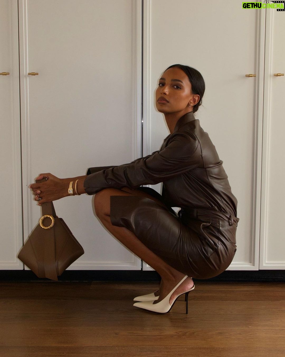 Jasmine Tookes Instagram - Browns for fall 🤎 @lanvin