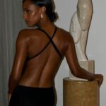 Jasmine Tookes Instagram - A moment for the back of the dress. Dining with @welovecoco @chanelofficial