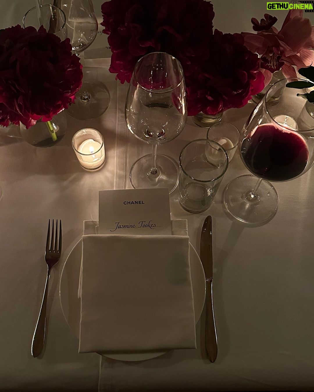 Jasmine Tookes Instagram - A moment for the back of the dress. Dining with @welovecoco @chanelofficial