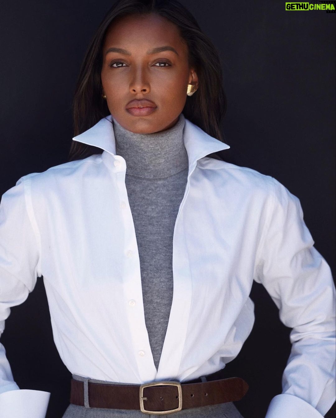 Jasmine Tookes Instagram - Portraits by Juan🤎 Dressed in @ralphlauren