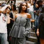 Jasmine Tookes Instagram - Moments outside of the @altuzarra show in NYC. Which is your favorite? I couldn’t choose 🫣🤎