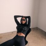Jasmine Tookes Instagram - Your new favorite black workout set. Tomorrow @joja 🤎