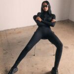 Jasmine Tookes Instagram - Your new favorite black workout set. Tomorrow @joja 🤎
