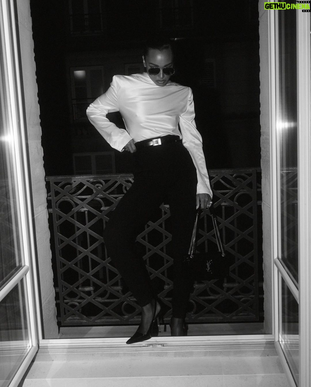 Jasmine Tookes Instagram - In black & white @ysl @anthonyvaccarello Park Hyatt Paris-Vendome