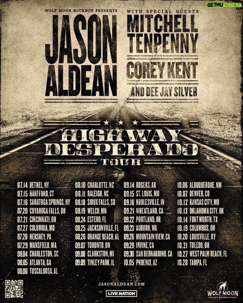 Jason Aldean Instagram - ONE WEEK til we see u guys on the Highway Desperado Tour. 💥 Y’all ready?
