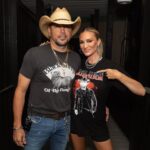Jason Aldean Instagram – You look good in my shirt baby!!!! ❤️‍🔥 ❤️‍🔥❤️‍🔥