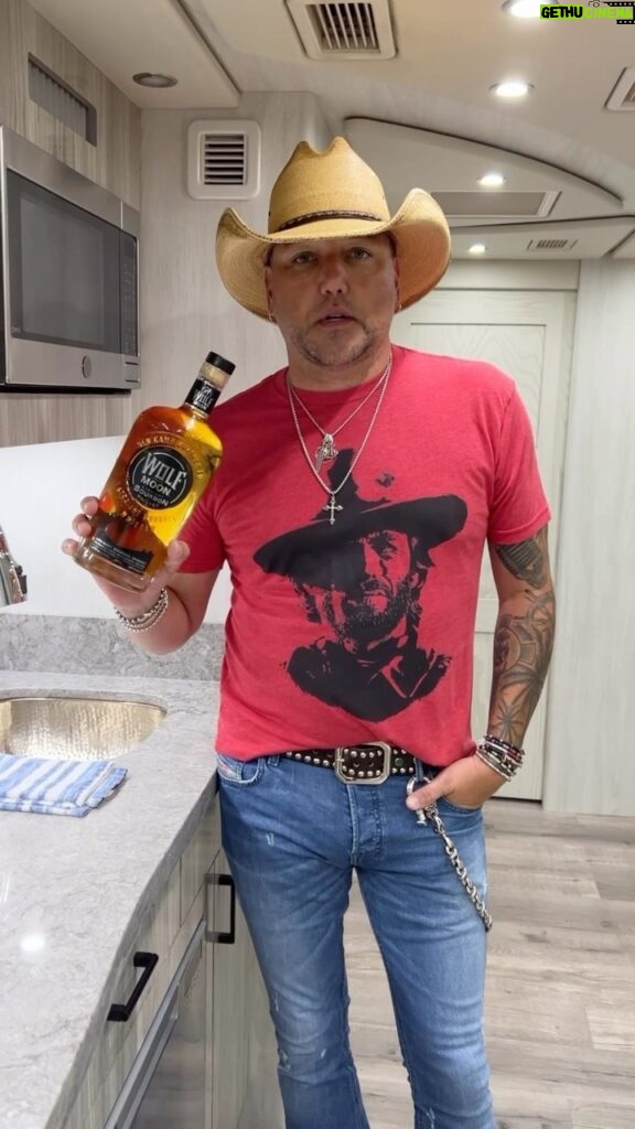 Jason Aldean Instagram - A lot of u guys have been asking where u can get Wolf Moon Bourbon - head to JasonAldean.com and click the Wolf Moon Bourbon link to get a bottle delivered to your door. 🥃 Must be 21+ to purchase. #sponsored