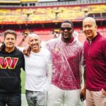 Jason Oppenheim Instagram - Flew out to D.C. this weekend with some friends to watch the Commanders get a W! It was an absolute dream getting to meet so many of the legendary players I grew up watching, and so many of the new guys who carry the torch @commanders #httc Special thanks to team president Jason Wright, and PR @sophialautieri @emileefails Commanders Field