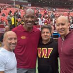 Jason Oppenheim Instagram - Flew out to D.C. this weekend with some friends to watch the Commanders get a W! It was an absolute dream getting to meet so many of the legendary players I grew up watching, and so many of the new guys who carry the torch @commanders #httc Special thanks to team president Jason Wright, and PR @sophialautieri @emileefails Commanders Field