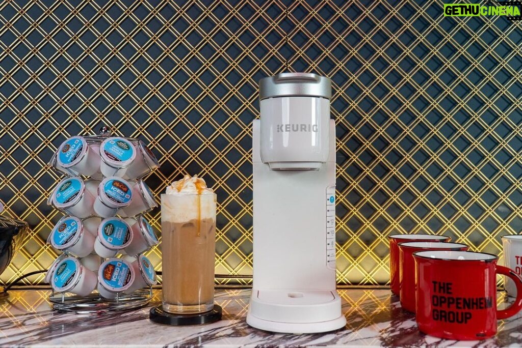 Jason Oppenheim Instagram - #ad Every hour is happy hour with @Keurig ☕️🧊 With the K-ICED brewer and Donut Shop ICED Duos Cookies & Caramel pods, iced coffee has never been easier to get you through the day. Grab yours and find my recipe at keurig.com. #keurigpartner