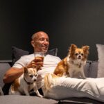 Jason Oppenheim Instagram - #ad Summer Fridays with the three loves of my life. Niko, Zelda and @keurig 😉 Since I got this K-ICED brewer and these ridiculously good @greenmtncoffee ICED Vanilla Caramel K-Cup pods, I can have an iced coffee no matter what I’m doing around the house. I might not leave home at all this summer. Well, maybe to sell a few houses... Grab yours at Keurig.com. #keurigpartner