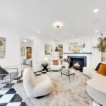 Jason Oppenheim Instagram - Just Listed Above The Sunset Strip - 1447 Queens Rd. - $3,495,000 2 Bed / 3 Bath / 2,307 Sq. Ft. Experience the epitome of glamour and sophistication with this stunningly restored Hollywood Regency replete with city views. Originally built by Robert Woolf alongside his partner, the legendary architect John Woolf, for their own personal residence, this property has recently undergone an artful restoration by renowned designer Tim Corrigan. Every detail has been meticulously considered to create an ultra-luxurious, alluring, and simply timeless atmosphere. Enter past the gated brick courtyard with fountain into the quintessential foyer featuring gorgeous black-and-white checkered marble floors. The main floor boasts a sitting room with beautiful crown molding and fireplace, along with an exquisite powder room with inlaid brass walls and an intricate one-of-a-kind medallion marble floor. The home has dual master suites (one on each floor) each equipped with their own ensuite baths that are strikingly finished with his-and-her sinks, built-in brass/silver fixtures, huge slabs of stone, and a plethora of closet space. Ascend the original brass railing staircase to the salon room, which features a second fireplace, French doors, and breathtaking city views. The large dining area and European kitchen with top-of-the-line appliances and backlit stone backsplash are perfect for entertaining. Outside, the private yard features a large pool, built-in BBQ, and mature hedging. A finished basement, along with a finished 2-car garage with French doors that lead to the yard, complete this remarkable property. Don’t miss this rare opportunity to own one of the most elegant and historic homes in Los Angeles.