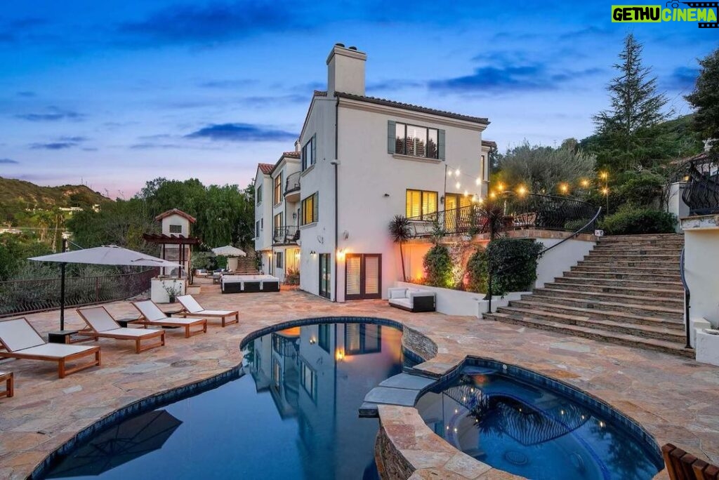 Jason Oppenheim Instagram - Just Listed in Studio City - 11231 Briarcliff Ln. - $5,995,000 6 Beds / 6 Baths / 6,715 Sq. Ft. / 24,087 Lot Size Situated on a private, gated cul-de-sac in the hills of Studio City sits this exclusive Spanish estate with a guest studio overlooking breathtaking canyon and city views. With over a half-acre lot, bask in the sun on expansive resort-like patios, lounge by the pool and spa, and entertain guests with the built-in BBQ and wood-burning fireplace amongst multiple grassy lawns. The spacious 5-bedroom home boasts an abundance of natural light, soaring ceilings, and custom details throughout. The recently remodeled gourmet kitchen features top-of-the-line appliances and breakfast area, with a separate formal dining room. A cinema quality theater and guest bedroom complete the first floor. The master suite is a true oasis, complete with a sitting area, fireplace, dual walk-in closets, and an oversized bathroom with a jacuzzi tub. The property also offers an attached guest studio with a separate entrance featuring its own kitchenette, bathroom, and walk-in closet. Three-car garage and walled courtyard offer ample parking and seclusion behind secured gates.