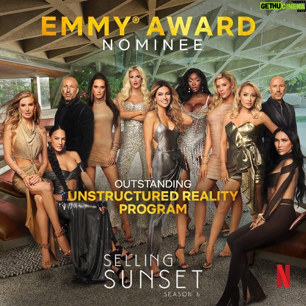 Jason Oppenheim Instagram - Selling Sunset has been nominated for our third consecutive Emmy Award! Thank you to our amazing fans around the world, @adamdivello @skylerwakil @sundee13 @suzyratner and the hardest working and most amazing production team, @netflix who makes this show popular in 150+ countries, and the most exceptional group of agents any broker could imagine!