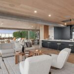 Jason Oppenheim Instagram - After two painstaking years and far too many millions of dollars, I have finally finished the remodel at the top floor of 7135 Hollywood Blvd., consisting of two beautiful penthouses, each offered at $7,495,000. Videos of each PH included in carousel. Penthouse East The most unique and exquisitely finished penthouse in all of Los Angeles, showcasing jetliner 360-degree views from the Hollywood sign to downtown and the ocean, as well as 2,885 sq. ft. of private outdoor deck space. Spanning half of the entire top floor in Hollywood's most exclusive full-service building (w/valet, doorman, and 24-hour security), Penthouse East has undergone a painstaking 2-year remodel to create the most sophisticated and mesmerizing residence in the entire city. Totaling 3,580 sq. ft. of interior living space with 3 bedrooms plus an office and 4 bathrooms, this penthouse is replete with an open living/dining room and built-in bar, floor-to-ceiling glass windows and sliding doors, exposed concrete beams, wide European oak flooring, and giant slabs of gorgeous Calacatta marble and Travertine limestone throughout. A chef’s kitchen is fitted with Gaggenau appliances and custom European cabinetry. The luxurious owner’s suite boasts a separate sitting area, fireplace, and ensuite bathroom with a free-standing soaking tub, spa-like shower, custom-cut Travertine sink, and an oversized showroom-style walk-in closet. The Penthouse offers smart home tech and two movie projector systems that drop from the ceiling, in both the living room and primary bedroom, with built-in surround sound. 4 dedicated parking spaces are included with the PH. Building amenities include a 24-hour valet, doorman, security, pool, recreation room, fitness center, dog park, and more. An unrivaled offering compared to other luxury condos when considering the design and quality of finishes, size/scale, unobstructed views, and outdoor deck space. Penthouse West (3,820 sq. ft. of interior living space with 1,685 sq. ft. exterior deck) is also available at $7,495,000, completing the entire top floor of the building. Thank you @whitegloveestates for the remodel and @vesta and @ashstaging for the amazing staging!! The Sunset Strip