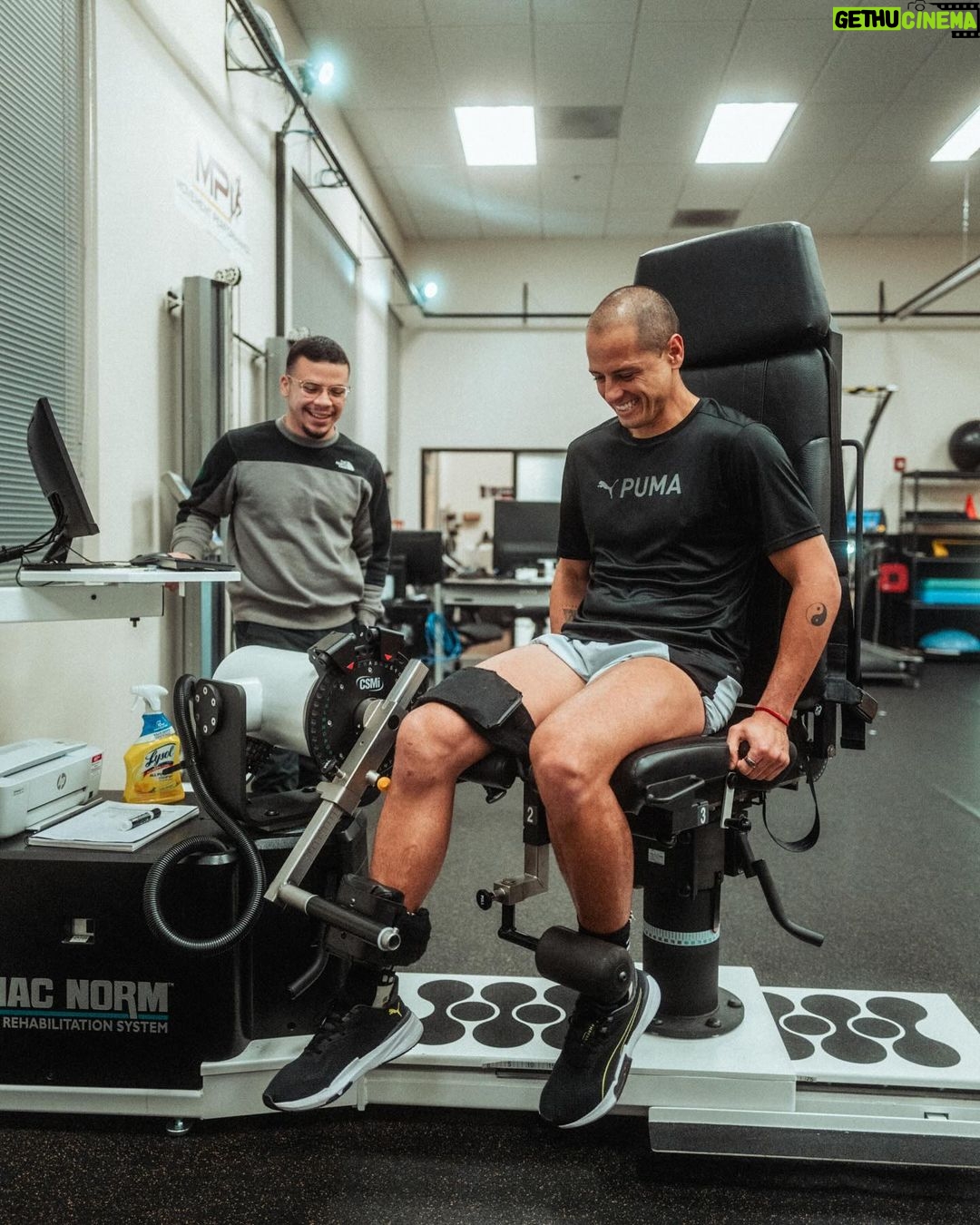 Javier 'Chicharito' Hernández Instagram - Passed with flying colors. We’re doing great and ahead of schedule! ❤️🔥🦿 Los Angeles, California