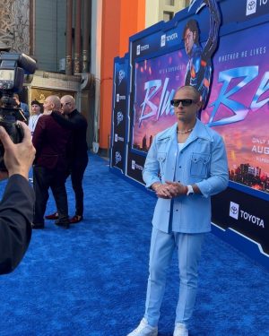 Javier 'Chicharito' Hernández Instagram - I had such an amazing time yesterday! Congratulations to all the people involved in the #BlueBeetle movie!