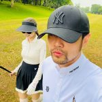Jay Chou Instagram - ⛳️ 打球平常我喜歡亂穿 今天聽老婆的🤣 @hannah_quinlivan