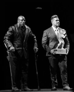 Jay Cutler Instagram - A decade of battles and we are still here @ronniecoleman8 #MrOlympia #8xMrO #4XMrO Boston, Massachusetts
