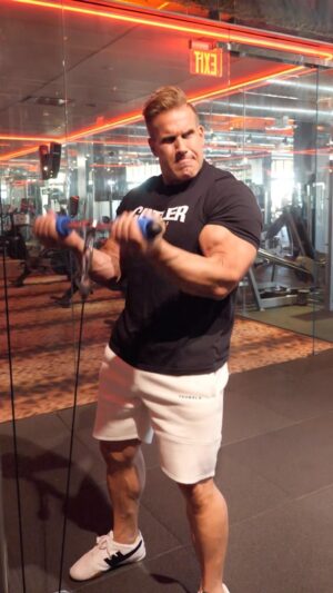 Jay Cutler Instagram - It’s everyone’s favorite day. It’s ARM day 💪  @fatgripz