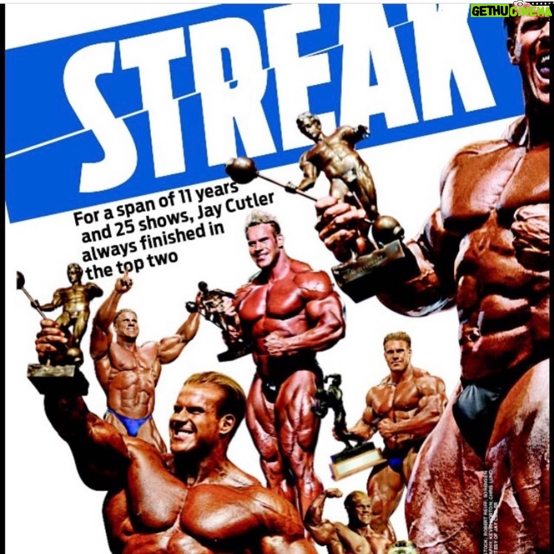Jay Cutler Instagram - It had been so long we’d forgotten what it was like. He’d forgotten, too. Thirteen years is an eternity in bodybuilding, but that’s the time that passed between Jay Cutler’s eighth-place finish at the 2000 Mr. Olympia, and his sixth-place finish, at the same contest in 2013. In between, there were 25 consecutive contests (including 10 Olympias) over 11 years in which he either won or placed second. The only three men who bested him during that run were current or future Mr. O’s. So we take this opportunity to salute the longest period of uninterrupted top two finishes in bodybuilding history. Just call it “The Streak.” Summerlin, Las Vegas