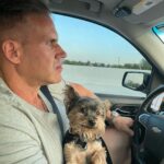 Jay Cutler Instagram - Always my co pilot Hope everyone’s Monday is off to an amazing start!! 😇 Interstate15 Freeway Southbound