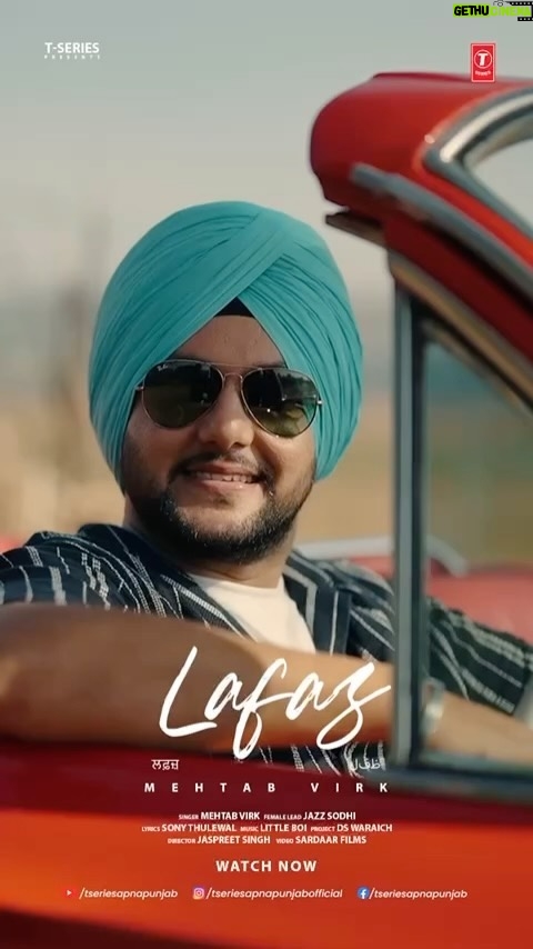 Jazz Sodhi Instagram - LAFAZ out now🥳💃🏻 Share/support/love🌹 @sonythulewal @sardaarfilms @iammehtabvirk @dswaraichofficial @hiddenheros1 @tseriesapnapunjabofficial