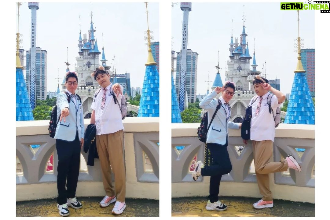 Jee Seok-jin Instagram - 수용이랑 놀이공원 #김수용 #지편한세상