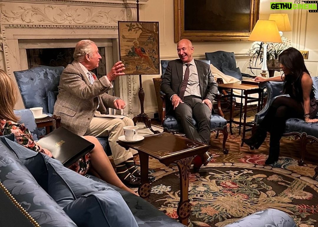 Jeff Bezos Instagram - The Prince of Wales has been involved in fighting climate change and protecting our beautiful world for five decades — far longer than most. We had a chance to discuss these important issues on the eve of #COP26 — looking for solutions to heal our world, and how the @BezosEarthFund can help.