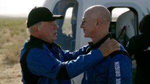 Jeff Bezos Instagram - He’s not only the beloved character James T. Kirk who along with Gene Roddenberry and the whole cast and crew of Star Trek inspired millions, but he’s also Bill Shatner. And Bill Shatner is an incredible man.

It feels like we gave each other the gift of space fifty years apart.

Thank you, Bill.

@WilliamShatner