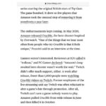 Jeff Bezos Instagram – After many failures and setbacks in gaming we have a success. So proud of the team for the persistence. View setbacks as helpful obstacles that drive learning. Whatever your goals are, don’t give up no matter how hard it gets. @playnewworld

The two articles above are only 8 months apart.
