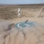 Jeff Bezos Instagram - Today’s @BlueOrigin landing and the epic view from above the Kármán line. #NeverGetsOld #GradatimFerociter