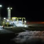 Jeff Bezos Instagram - Perfect night! Sitting in the back of my pickup truck under the Moon and stars watching another long duration, full thrust hotfire test of @BlueOrigin’s BE-4 engine. #GradatimFerociter