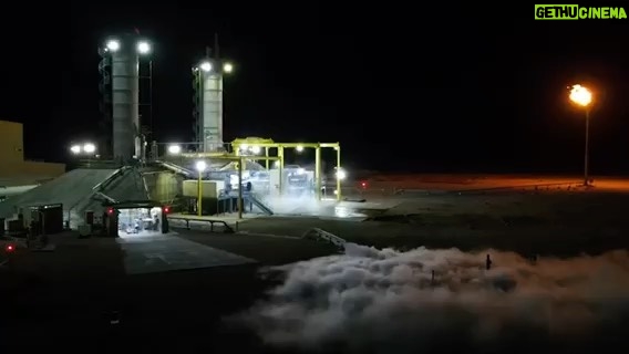 Jeff Bezos Instagram - Perfect night! Sitting in the back of my pickup truck under the Moon and stars watching another long duration, full thrust hotfire test of @BlueOrigin’s BE-4 engine. #GradatimFerociter