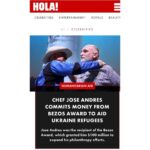 Jeff Bezos Instagram - Thank you @ChefJoseAndres for putting the Courage and Civility Award to such good use.