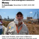 Jeff Bezos Instagram – Congrats on this important work, @ChefJoseAndres. As you say: build longer tables, not higher walls.