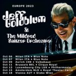 Jeff Goldblum Instagram - New European tour dates! Tickets for all shows will go on sale Friday, August 11th - but check with your local promoters for any pre-sales this Wednesday. 😎✈️🗺️🎼🎷🎹🎺🎤✨