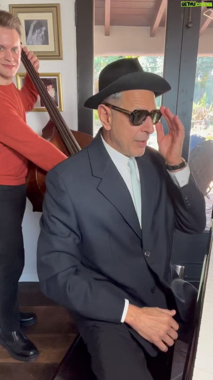 Jeff Goldblum Instagram - Check this song out on our second record...dedicated to our two boys. Link in bio. @alexanderfrankmusic #morningsessions #MildredSnitzerOrchestra 🎶🎶🎶