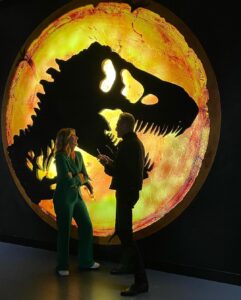 Jeff Goldblum Instagram - REUNITED!!! @lauradern @samneilltheprop @jurassicworld Universal Studios Lot