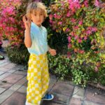 Jeff Goldblum Instagram - Love beyond words. Happy birthday, River Joe. River’s fantastic outfit dreamed up by maman extraordinaire @emiliegoldblum 🌊💘