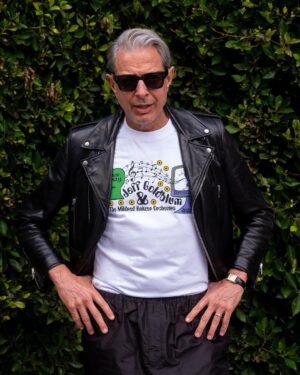 Jeff Goldblum Instagram - New album merch about to drop @wearebraindead!!! And new California tour dates for July just announced! Check out the link in my bio. 😎🙏🏼🕺🏽🎹🎷❤️‍🔥