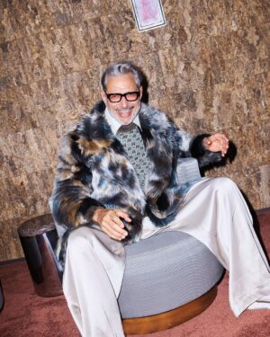 Jeff Goldblum Instagram - “So, lucky me.” Thank you @ccaliforniastyle!!! 🙏🏼🎼🎹🪩🕺🏽🔮🦄🏝️🤸🏻‍♂️🦋🪬💎🌵🦚🍀🌺🍄🍦🐚🏄🏽‍♂️🌈🎨🍭🪐💫🎷🔑✨😎🫶🏼🎶
Photography by @magnusunnar 
Fashion Direction by @atvottero 
Chief Creative Officer @james_timmins
Chief Content Officer @andrewebarker 
Words by @richardjgodwin 
Grooming by @davidcoxhair 
Shot on location at @thecorazzahouse 
Production @laurenrennick