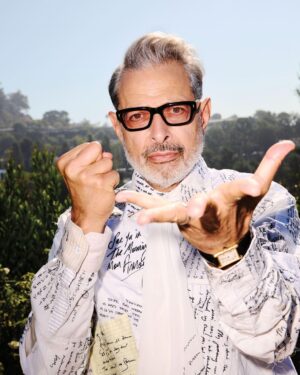 Jeff Goldblum Instagram - “So, lucky me.” Thank you @ccaliforniastyle!!! 🙏🏼🎼🎹🪩🕺🏽🔮🦄🏝️🤸🏻‍♂️🦋🪬💎🌵🦚🍀🌺🍄🍦🐚🏄🏽‍♂️🌈🎨🍭🪐💫🎷🔑✨😎🫶🏼🎶
Photography by @magnusunnar 
Fashion Direction by @atvottero 
Chief Creative Officer @james_timmins
Chief Content Officer @andrewebarker 
Words by @richardjgodwin 
Grooming by @davidcoxhair 
Shot on location at @thecorazzahouse 
Production @laurenrennick