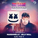 Jelly Roll Instagram - @Marshmello & Friends present country music superstar, @JellyRoll615 for Big Game Weekend on SUN. FEB 11 🏈🎉 Don’t miss the epic #XSLasVegas takeover 🍾 XS Las Vegas