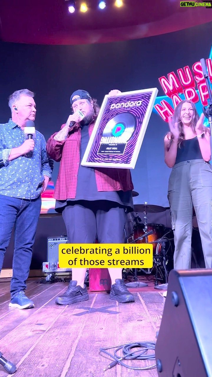 Jelly Roll Instagram - One billion streams on Pandora for @jellyroll615 💛 #CMAFest #JellyRoll