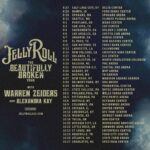 Jelly Roll Instagram - The Beautifully Broken Tour 2024, with my friends @warrenzeiders and @alexandrakaymusic , is coming to a city near you! Pre-sale begins 2/27 at 10am local time. Sign up for a pre-sale code at JellyRoll615.com This is the biggest tour of my life y’all and I’m going to do it really really big this year— I can’t wait to see y’all at a show. Come party with us!