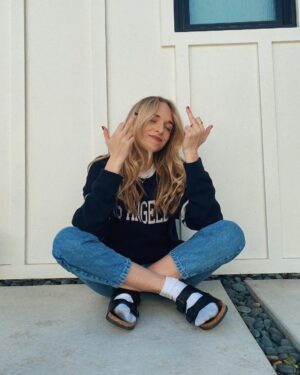 Jenn McAllister Instagram - y’all rockin with socks and sandals ⁉️