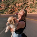 Jenn McAllister Instagram - driving cross country / day 1 Zion, Utah